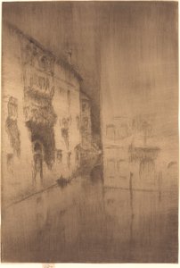 夜曲》：宫殿，1879-1880。 作者 詹姆斯·阿博特·麦克尼尔·惠斯勒