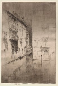 夜曲：宫殿c。 1880年。 作者 詹姆斯·阿博特·麦克尼尔·惠斯勒