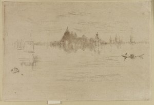 夜曲：敬礼，1879-1880。 作者 詹姆斯·阿博特·麦克尼尔·惠斯勒