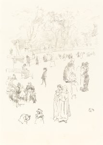 保姆：Les Bonnes du Luxembourg，1894年。 作者 詹姆斯·阿博特·麦克尼尔·惠斯勒