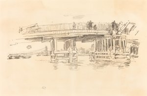 老巴特西桥，18791887年。 作者 詹姆斯·阿博特·麦克尼尔·惠斯勒