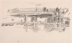 老巴特西桥，1879年。 作者 詹姆斯·阿博特·麦克尼尔·惠斯勒