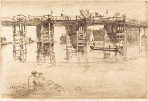 老普特尼桥，1879年。 作者 詹姆斯·阿博特·麦克尼尔·惠斯勒