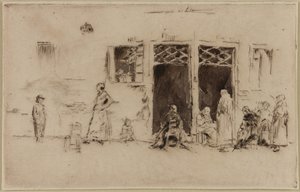 老女人，1879-1880。 作者 詹姆斯·阿博特·麦克尼尔·惠斯勒
