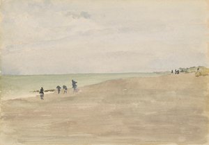 奥帕尔海滩，1882-1884。 作者 詹姆斯·阿博特·麦克尼尔·惠斯勒