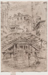 皮奥凡桥（Ponte del Piovan），1886年。 作者 詹姆斯·阿博特·麦克尼尔·惠斯勒
