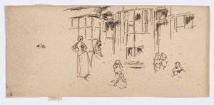 抹布店，圣马丁巷，约 1886-88 年（蚀刻版画；纸上墨水） 作者 詹姆斯·阿博特·麦克尼尔·惠斯勒