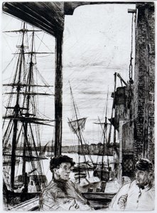 Rotherhithe（或Wapping） 作者 詹姆斯·阿博特·麦克尼尔·惠斯勒