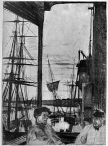 罗瑟斯（Rotherhithe），1860年，1904年。 作者 詹姆斯·阿博特·麦克尼尔·惠斯勒