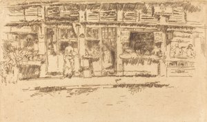 罗什福科街，1893年。 作者 詹姆斯·阿博特·麦克尼尔·惠斯勒