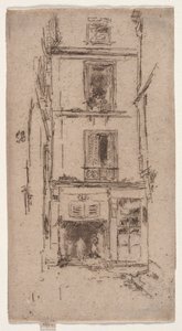 Rue des Bons婴儿，游览。 作者 詹姆斯·阿博特·麦克尼尔·惠斯勒