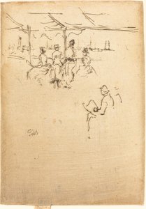 雷德码头，1887年。 作者 詹姆斯·阿博特·麦克尼尔·惠斯勒
