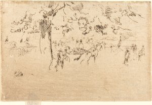 圣詹姆斯公园，约1884-1886年。 作者 詹姆斯·阿博特·麦克尼尔·惠斯勒