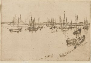 圣乔治，1879-1880。 作者 詹姆斯·阿博特·麦克尼尔·惠斯勒