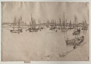 威尼斯，圣乔治，1886年。 作者 詹姆斯·阿博特·麦克尼尔·惠斯勒