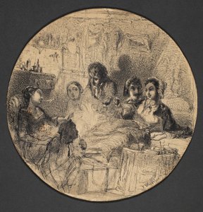 波希米亚生活场景，1855-57年 作者 詹姆斯·阿博特·麦克尼尔·惠斯勒