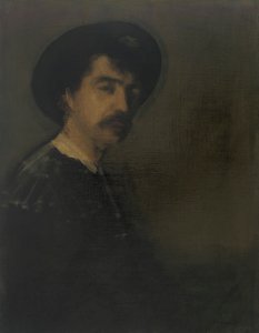 自画像，1870-1875。 作者 詹姆斯·阿博特·麦克尼尔·惠斯勒