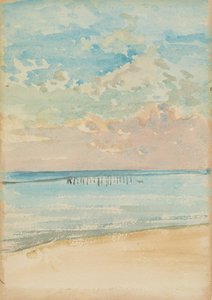 Southend - Sunset, 1882-1884. 作者 詹姆斯·阿博特·麦克尼尔·惠斯勒