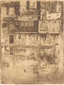 方形屋，阿姆斯特丹，1889年。 作者 詹姆斯·阿博特·麦克尼尔·惠斯勒