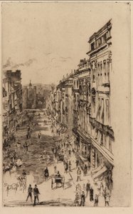 圣詹姆斯街，1878年。 作者 詹姆斯·阿博特·麦克尼尔·惠斯勒