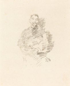 斯特凡-马拉美，1892年。 作者 詹姆斯·阿博特·麦克尼尔·惠斯勒