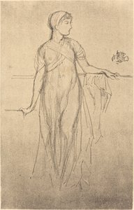 研究，1879年。 作者 詹姆斯·阿博特·麦克尼尔·惠斯勒