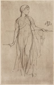 研究，1879年。 作者 詹姆斯·阿博特·麦克尼尔·惠斯勒