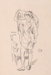 研究，1895年。 作者 詹姆斯·阿博特·麦克尼尔·惠斯勒