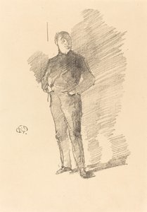 第2项研究：托马斯-韦先生，1896年。 作者 詹姆斯·阿博特·麦克尼尔·惠斯勒