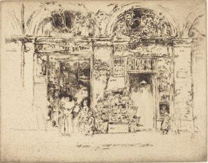 向日葵，美术街，18921893。 作者 詹姆斯·阿博特·麦克尼尔·惠斯勒