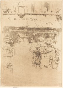 T.A. Nash的水果店，约1886年。 作者 詹姆斯·阿博特·麦克尼尔·惠斯勒