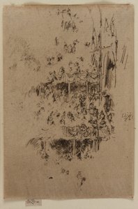 修道院庆典，1887年。 作者 詹姆斯·阿博特·麦克尼尔·惠斯勒