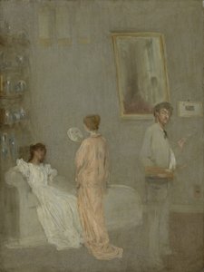 艺术家在他的工作室，1865-66 作者 詹姆斯·阿博特·麦克尼尔·惠斯勒