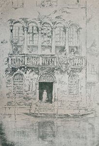 阳台，1879-1880，1925年。 作者 詹姆斯·阿博特·麦克尼尔·惠斯勒