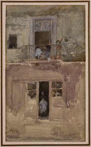 阳台，约1888年 作者 詹姆斯·阿博特·麦克尼尔·惠斯勒