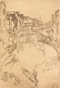 桥》，1879年至1880年。 作者 詹姆斯·阿博特·麦克尼尔·惠斯勒