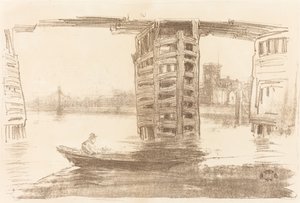 宽桥，1878年。 作者 詹姆斯·阿博特·麦克尼尔·惠斯勒