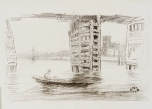 宽桥，1878年。 作者 詹姆斯·阿博特·麦克尼尔·惠斯勒