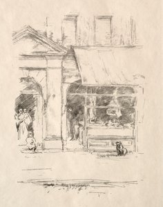 屠夫犬，1896年。 作者 詹姆斯·阿博特·麦克尼尔·惠斯勒