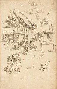 公鸡和水泵》，约1887年。 作者 詹姆斯·阿博特·麦克尼尔·惠斯勒