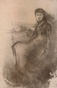桌子，c1870，1904年 作者 詹姆斯·阿博特·麦克尼尔·惠斯勒