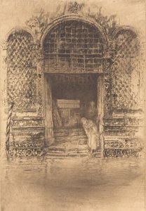 门口》，1880年。 作者 詹姆斯·阿博特·麦克尼尔·惠斯勒