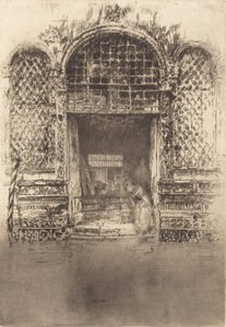 门口》，1880年。 作者 詹姆斯·阿博特·麦克尼尔·惠斯勒