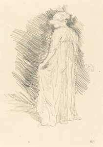 悬垂的人物，后视图，1893年。 作者 詹姆斯·阿博特·麦克尼尔·惠斯勒