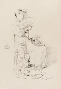 扇子》，1879年。 作者 詹姆斯·阿博特·麦克尼尔·惠斯勒