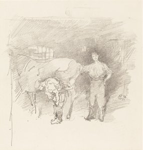 The Farriers, 1888. 作者 詹姆斯·阿博特·麦克尼尔·惠斯勒