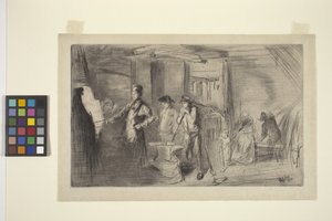 锻造厂（干点画） 作者 詹姆斯·阿博特·麦克尼尔·惠斯勒