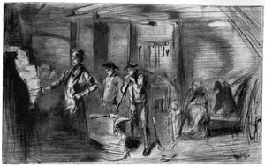 The Forge，c1860 1904年。 作者 詹姆斯·阿博特·麦克尼尔·惠斯勒