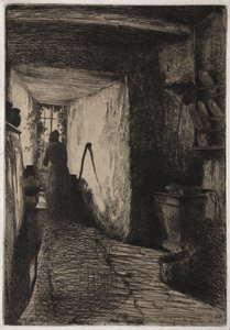 厨房，1858年 作者 詹姆斯·阿博特·麦克尼尔·惠斯勒
