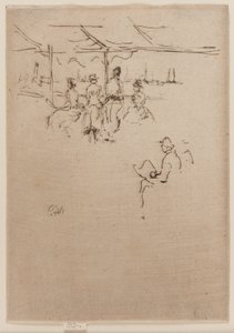 降临舞台，奶牛，1887年。 作者 詹姆斯·阿博特·麦克尼尔·惠斯勒